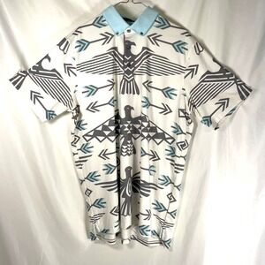 Greyson Rocky Mountain High Polo Golf Shirt Performance Men XL White Thunderbird